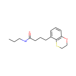 CCCNC(=O)CCCc1cccc2c1SCCO2 ZINC000090448685