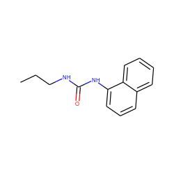 CCCNC(=O)Nc1cccc2ccccc12 ZINC000002170725