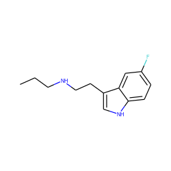 CCCNCCc1c[nH]c2ccc(F)cc12 ZINC000066252278