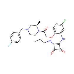 CCCNc1c(Nc2cc(Cl)ccc2OCC(=O)N2CCN(Cc3ccc(F)cc3)C[C@H]2C)c(=O)c1=O ZINC000101091140