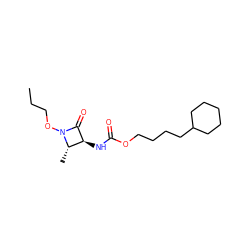 CCCON1C(=O)[C@@H](NC(=O)OCCCCC2CCCCC2)[C@@H]1C ZINC001772593639