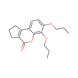 CCCOc1ccc2c3c(c(=O)oc2c1OCCC)CCC3 ZINC000002993436