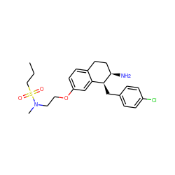 CCCS(=O)(=O)N(C)CCOc1ccc2c(c1)[C@H](Cc1ccc(Cl)cc1)[C@H](N)CC2 ZINC000140428326