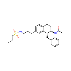 CCCS(=O)(=O)NCCCc1ccc2c(c1)[C@H](Cc1ccccc1)[C@H](NC(C)=O)CC2 ZINC000202731922