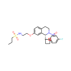 CCCS(=O)(=O)NCCOc1ccc2c(c1)[C@@H](C1(c3ccc(F)cc3)CCC1)N(N=O)CC2 ZINC000114978667