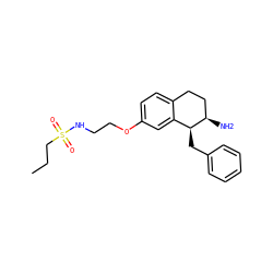 CCCS(=O)(=O)NCCOc1ccc2c(c1)[C@H](Cc1ccccc1)[C@H](N)CC2 ZINC000088260796