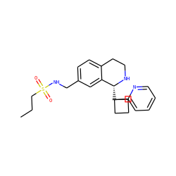 CCCS(=O)(=O)NCc1ccc2c(c1)[C@@H](C1(c3ccccn3)CCC1)NCC2 ZINC000114978627