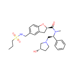 CCCS(=O)(=O)NCc1ccc2c(c1)C[C@H](C(=O)N(C)[C@H](CN1CC[C@H](O)C1)c1ccccc1)O2 ZINC000028530602