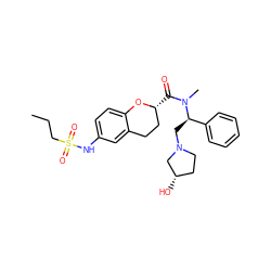 CCCS(=O)(=O)Nc1ccc2c(c1)CC[C@@H](C(=O)N(C)[C@H](CN1CC[C@H](O)C1)c1ccccc1)O2 ZINC000028564416