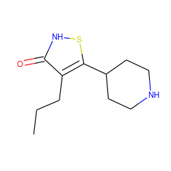 CCCc1c(C2CCNCC2)s[nH]c1=O ZINC000013681970