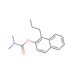 CCCc1c(OC(=O)N(C)C)ccc2ccccc12 ZINC000084706326