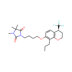 CCCc1c(OCCCCN2C(=O)N(C)C(C)(C)C2=O)ccc2c1OCC[C@@H]2C(F)(F)F ZINC000473106353