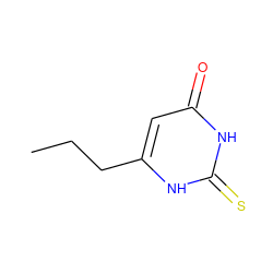 CCCc1cc(=O)[nH]c(=S)[nH]1 ZINC000004640636