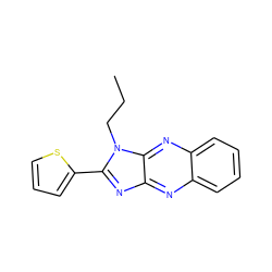 CCCn1c(-c2cccs2)nc2nc3ccccc3nc21 ZINC000000544015