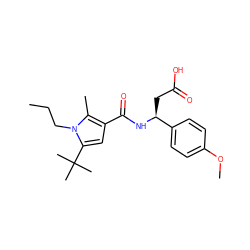 CCCn1c(C(C)(C)C)cc(C(=O)N[C@@H](CC(=O)O)c2ccc(OC)cc2)c1C ZINC000299858026