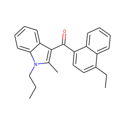 CCCn1c(C)c(C(=O)c2ccc(CC)c3ccccc23)c2ccccc21 ZINC000043011585