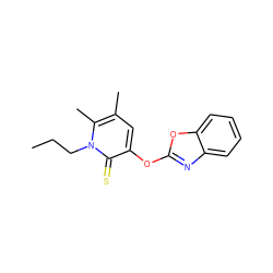 CCCn1c(C)c(C)cc(Oc2nc3ccccc3o2)c1=S ZINC000095603649