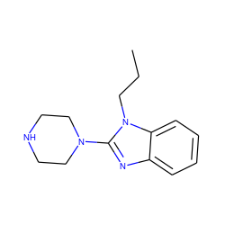 CCCn1c(N2CCNCC2)nc2ccccc21 ZINC000000007946