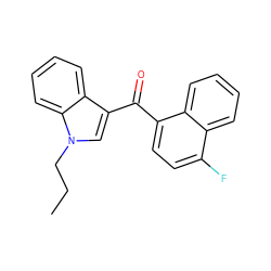 CCCn1cc(C(=O)c2ccc(F)c3ccccc23)c2ccccc21 ZINC000095563660