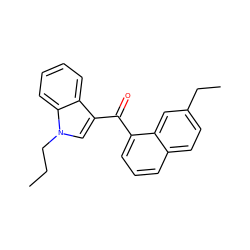 CCCn1cc(C(=O)c2cccc3ccc(CC)cc23)c2ccccc21 ZINC000043120529