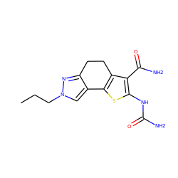 CCCn1cc2c(n1)CCc1c-2sc(NC(N)=O)c1C(N)=O ZINC000066078004