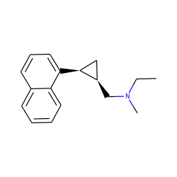 CCN(C)C[C@@H]1C[C@@H]1c1cccc2ccccc12 ZINC000028960264