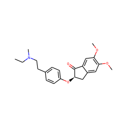 CCN(C)CCc1ccc(O[C@@H]2Cc3cc(OC)c(OC)cc3C2=O)cc1 ZINC000040860181