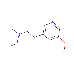 CCN(C)CCc1cncc(OC)c1 ZINC000028526520