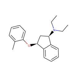 CCN(CC)[C@@H]1C[C@H](Oc2ccccc2C)c2ccccc21 ZINC000040424073