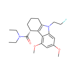 CCN(CC)C(=O)[C@@H]1CCCc2c1c1c(OC)cc(OC)cc1n2CCF ZINC000082154967