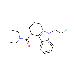 CCN(CC)C(=O)[C@@H]1CCCc2c1c1ccccc1n2CCF ZINC000073198179