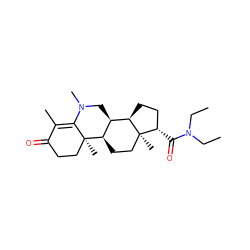 CCN(CC)C(=O)[C@H]1CC[C@@H]2[C@@H]3CN(C)C4=C(C)C(=O)CC[C@]4(C)[C@@H]3CC[C@]12C ZINC000026400459