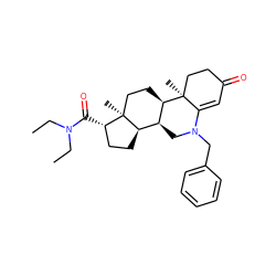 CCN(CC)C(=O)[C@H]1CC[C@@H]2[C@@H]3CN(Cc4ccccc4)C4=CC(=O)CC[C@]4(C)[C@@H]3CC[C@]12C ZINC000026403877