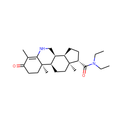 CCN(CC)C(=O)[C@H]1CC[C@@H]2[C@@H]3CNC4=C(C)C(=O)CC[C@]4(C)[C@@H]3CC[C@]12C ZINC000026399802