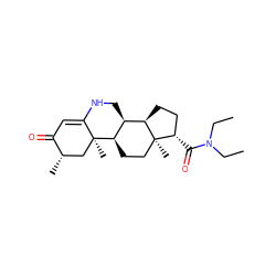 CCN(CC)C(=O)[C@H]1CC[C@@H]2[C@@H]3CNC4=CC(=O)[C@@H](C)C[C@]4(C)[C@@H]3CC[C@]12C ZINC000026403806