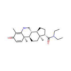 CCN(CC)C(=O)[C@H]1CC[C@@H]2[C@H]3CNC4=C(C)C(=O)C=C[C@]4(C)[C@@H]3CC[C@]12C ZINC000139490654