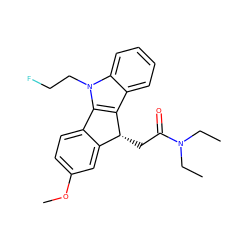 CCN(CC)C(=O)C[C@@H]1c2cc(OC)ccc2-c2c1c1ccccc1n2CCF ZINC000096909171