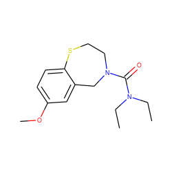 CCN(CC)C(=O)N1CCSc2ccc(OC)cc2C1 ZINC000035283909