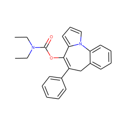 CCN(CC)C(=O)OC1=C(c2ccccc2)Cc2ccccc2-n2cccc21 ZINC000013491324