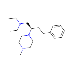 CCN(CC)C[C@@H](CCc1ccccc1)N1CCN(C)CC1 ZINC000028526821