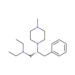 CCN(CC)C[C@@H](Cc1ccccc1)N1CCN(C)CC1 ZINC000028526651