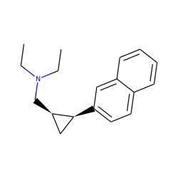 CCN(CC)C[C@@H]1C[C@@H]1c1ccc2ccccc2c1 ZINC000028960471