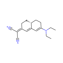 CCN(CC)C1=CC2=CC(=C(C#N)C#N)CC[C@@H]2CC1 ZINC000049537630