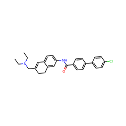 CCN(CC)CC1=Cc2ccc(NC(=O)c3ccc(-c4ccc(Cl)cc4)cc3)cc2CC1 ZINC000072114112