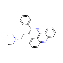 CCN(CC)CCC[C@@H](Nc1c2ccccc2nc2ccccc12)c1ccccc1 ZINC000029555643