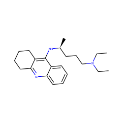 CCN(CC)CCC[C@H](C)Nc1c2c(nc3ccccc13)CCCC2 ZINC000001640962