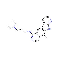 CCN(CC)CCCNc1nccc2c(C)c3[nH]c4ncccc4c3cc12 ZINC000013673996