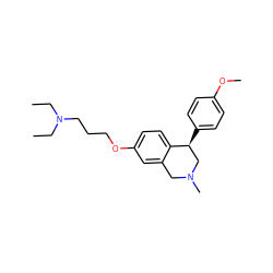 CCN(CC)CCCOc1ccc2c(c1)CN(C)C[C@@H]2c1ccc(OC)cc1 ZINC000028818087