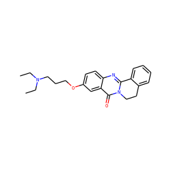 CCN(CC)CCCOc1ccc2nc3n(c(=O)c2c1)CCc1ccccc1-3 ZINC000299833619