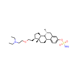 CCN(CC)CCOCC[C@H]1CC[C@H]2[C@H]3[C@H](CC[C@@]21C)c1ccc(OS(N)(=O)=O)cc1C[C@H]3C ZINC000006733285